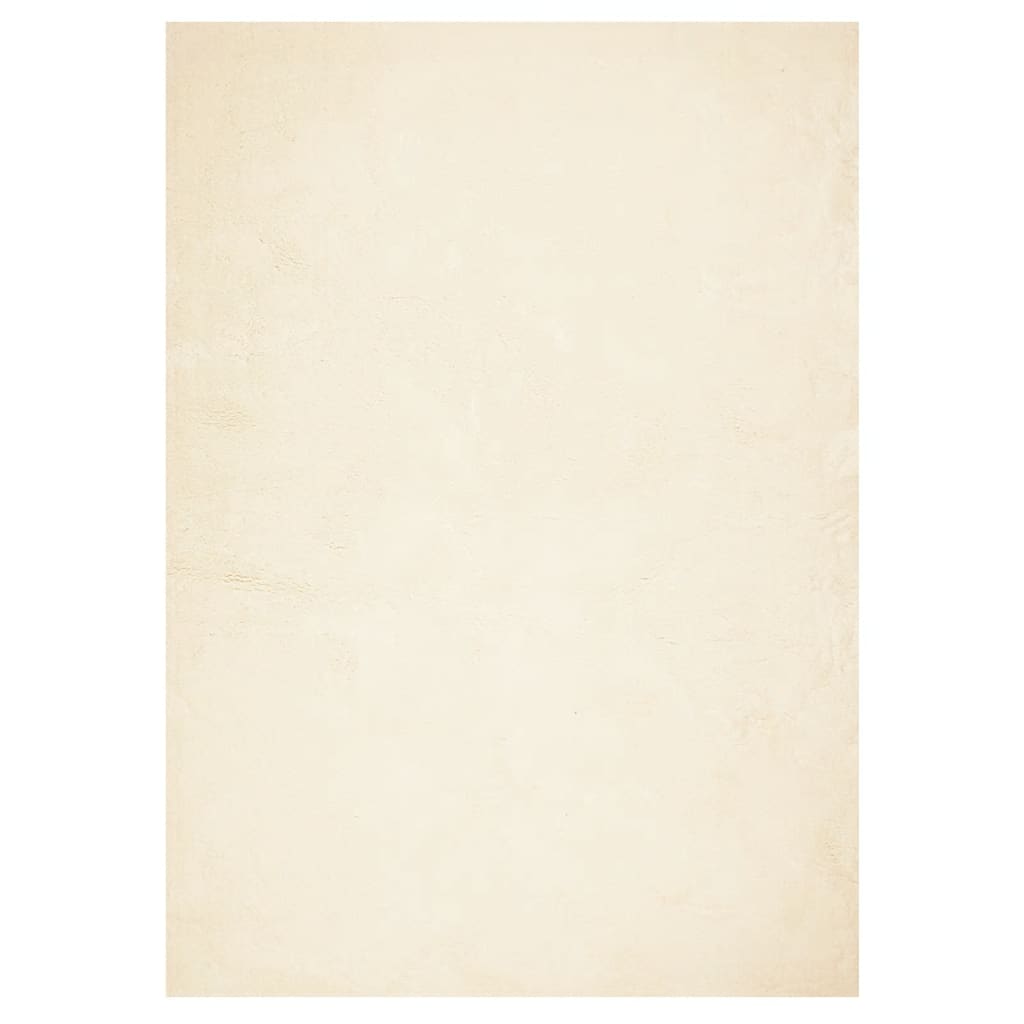 Teppich HUARTE Kurzflor Weich und Waschbar Creme 240x340 cm