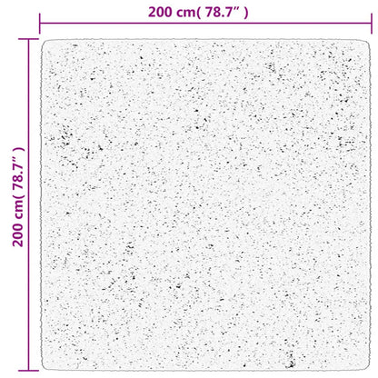 Teppich HUARTE Kurzflor Weich und Waschbar Sandfarben 200x200cm