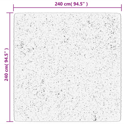 Teppich HUARTE Kurzflor Weich und Waschbar Sandfarben 240x240cm