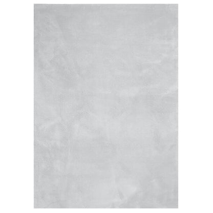 Teppich HUARTE Kurzflor Weich und Waschbar Grau 240x340 cm
