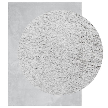 Teppich HUARTE Kurzflor Weich und Waschbar Grau 240x340 cm