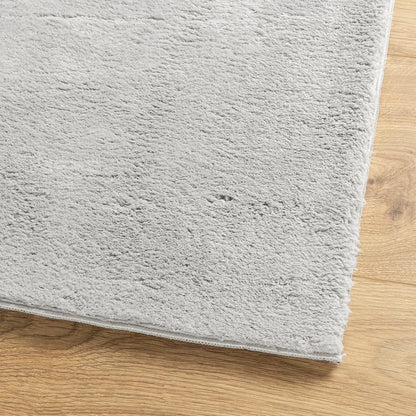 Teppich HUARTE Kurzflor Weich und Waschbar Grau 240x340 cm