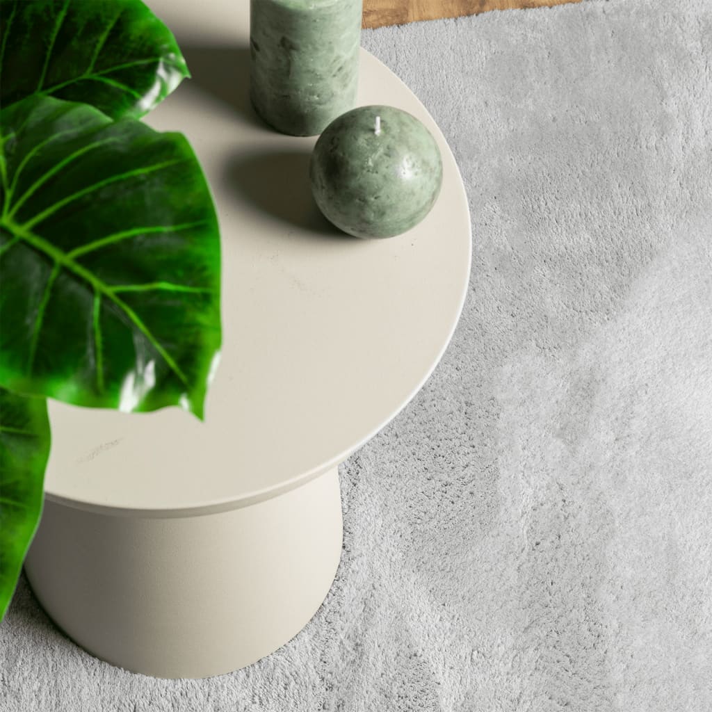 Teppich HUARTE Kurzflor Weich und Waschbar Grau 240x340 cm