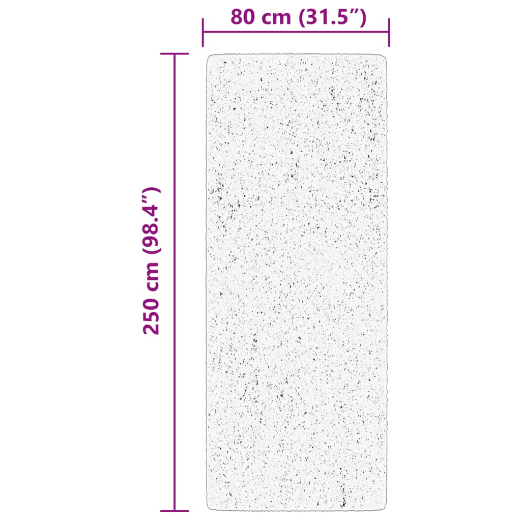 Teppich HUARTE Kurzflor Weich und Waschbar Waldgrün 80x250 cm