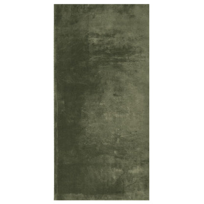 Rug HUARTE Green 100 x 200 cm 100% Polyester Flach