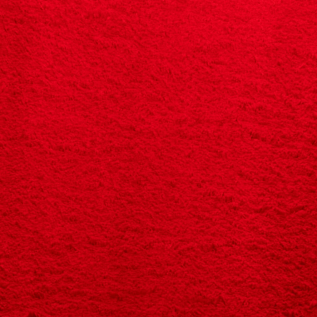 Carpet HUARTE Short Pile Soft and Washable Red 140x200 cm