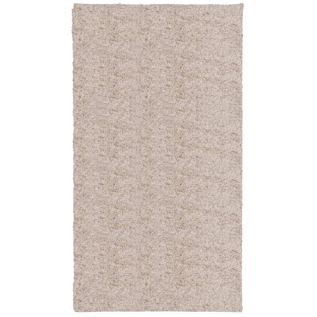 Tapis shaggy PAMPLONA poils longs moderne beige 60x110 cm