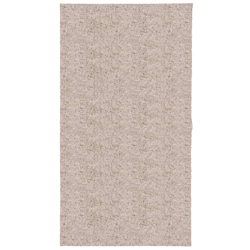 Shaggy-Teppich PAMPLONA Hochflor Modern Beige 80x150 cm