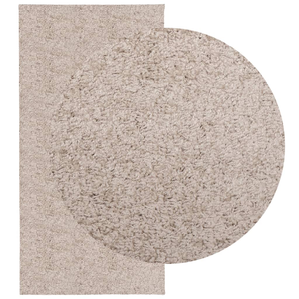 Tapis shaggy PAMPLONA poils longs moderne beige 100x200 cm