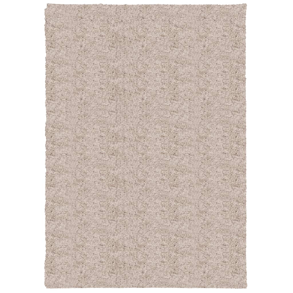 Shaggy-Teppich PAMPLONA Hochflor Modern Beige 120x170 cm