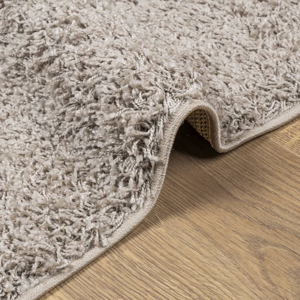 Tapis shaggy PAMPLONA poils longs moderne beige 120x170 cm