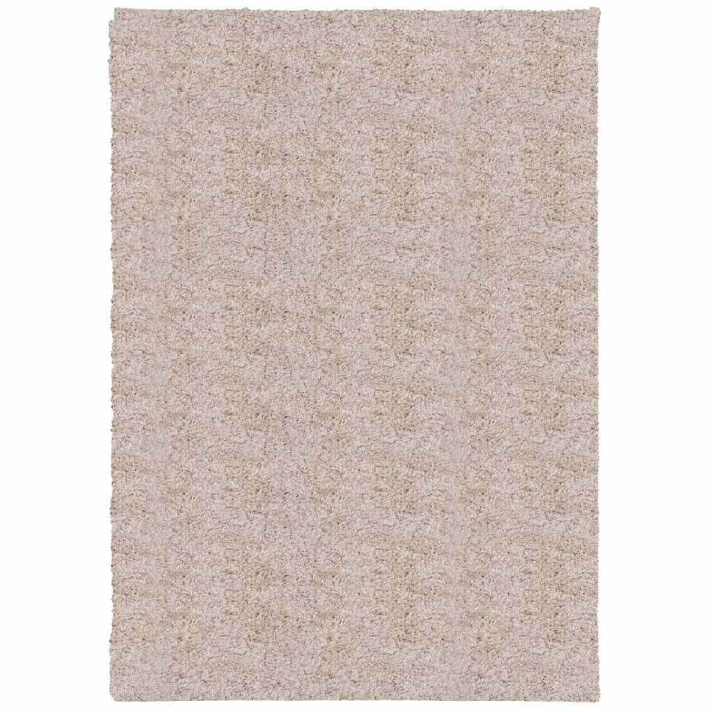 Shaggy-Teppich PAMPLONA Hochflor Modern Beige 160x230 cm