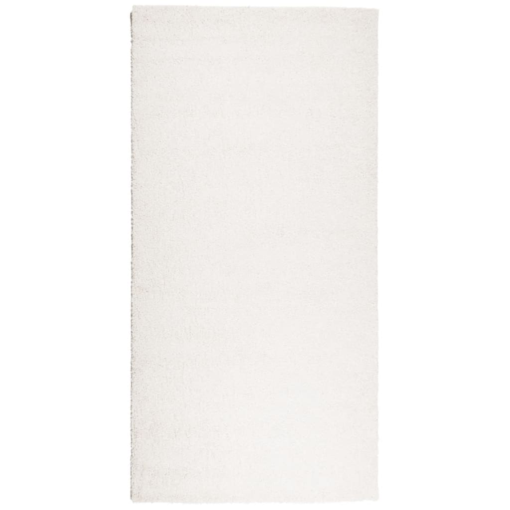 Shaggy rug PAMPLONA deep pile modern cream 100x200 cm