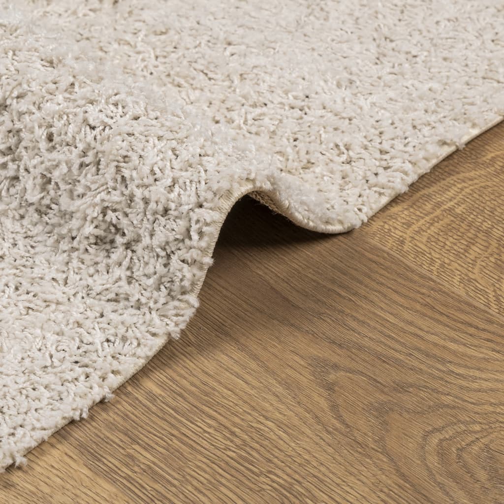 Shaggy rug PAMPLONA deep pile modern cream 100x200 cm