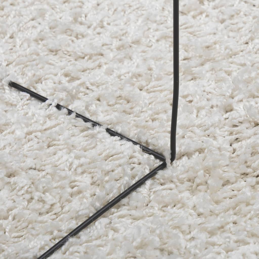 Shaggy rug PAMPLONA deep pile modern cream 100x200 cm