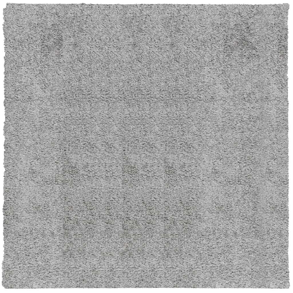 Shaggy-Teppich PAMPLONA Hochflor Modern Grau 120x120 cm