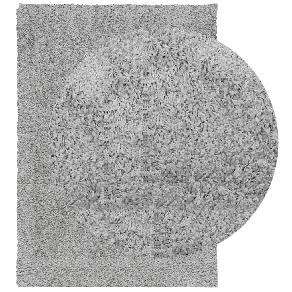 Shaggy Carpet PAMPLONA Deep Pile Modern Grey 120x170 cm