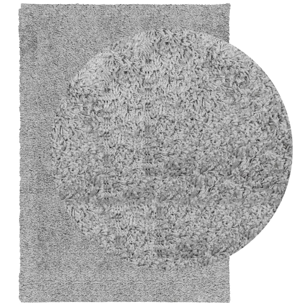 Shaggy Carpet PAMPLONA Deep Pile Modern Grey 160x230 cm
