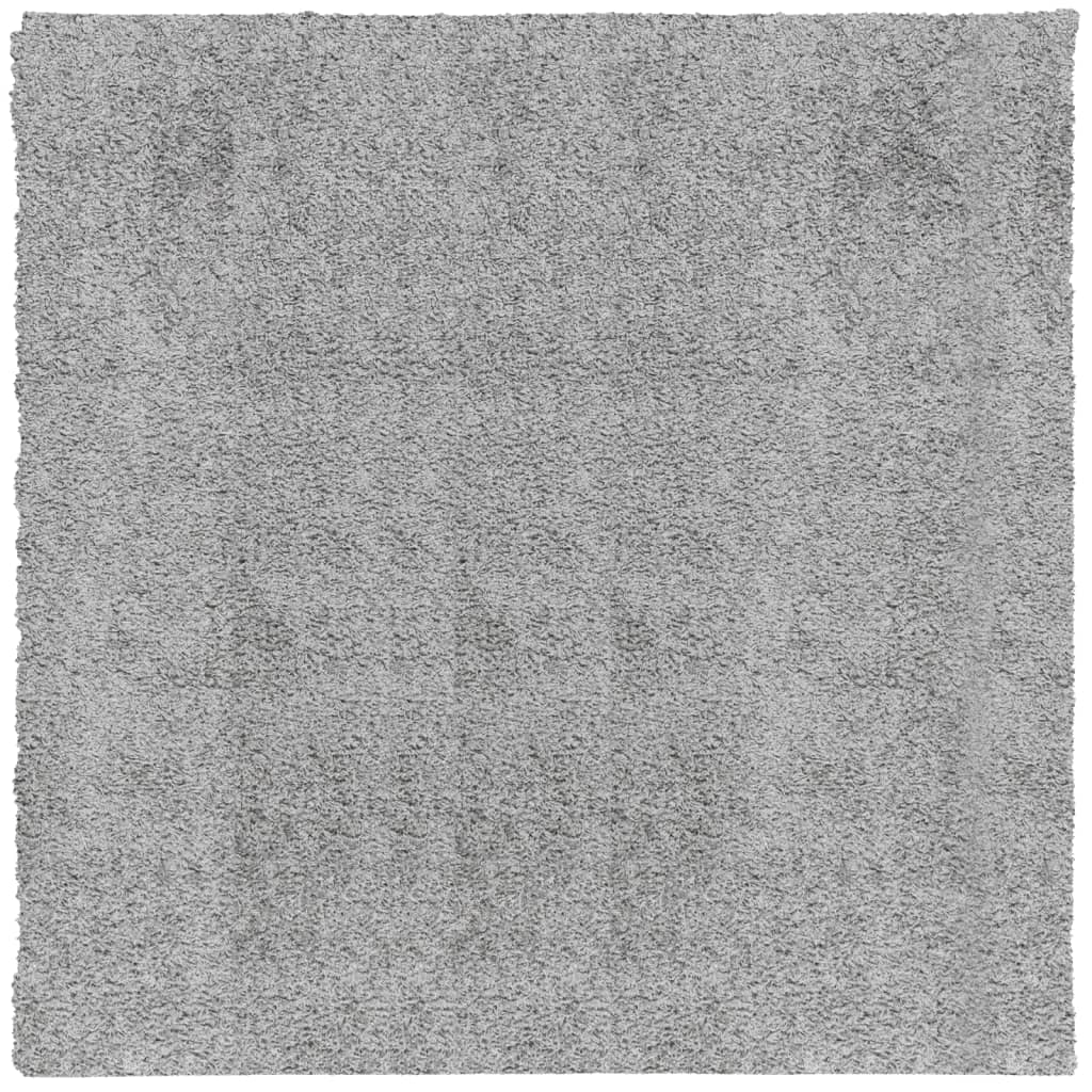 Shaggy-Teppich PAMPLONA Hochflor Modern Grau 200x200 cm
