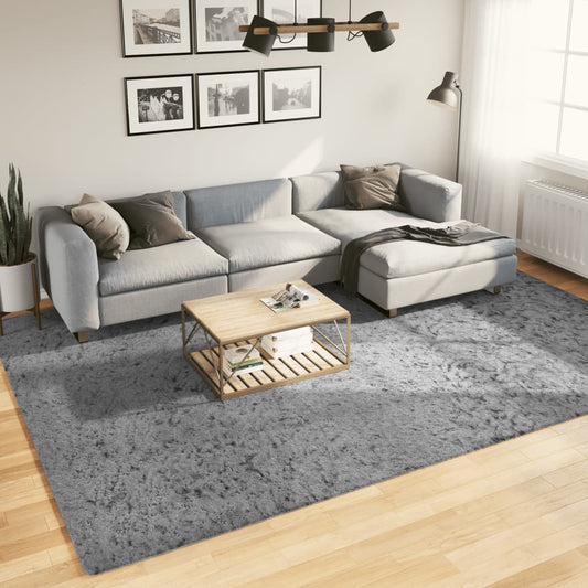 Shaggy-Teppich PAMPLONA Hochflor Modern Grau 240x340 cm