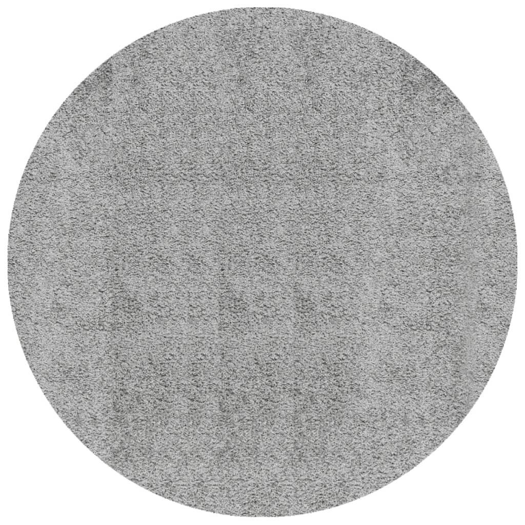 Shaggy carpet PAMPLONA deep pile modern grey Ø 120 cm