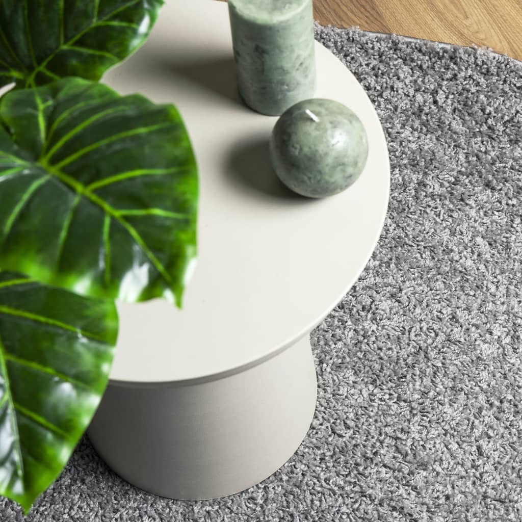 Shaggy carpet PAMPLONA deep pile modern grey Ø 280 cm