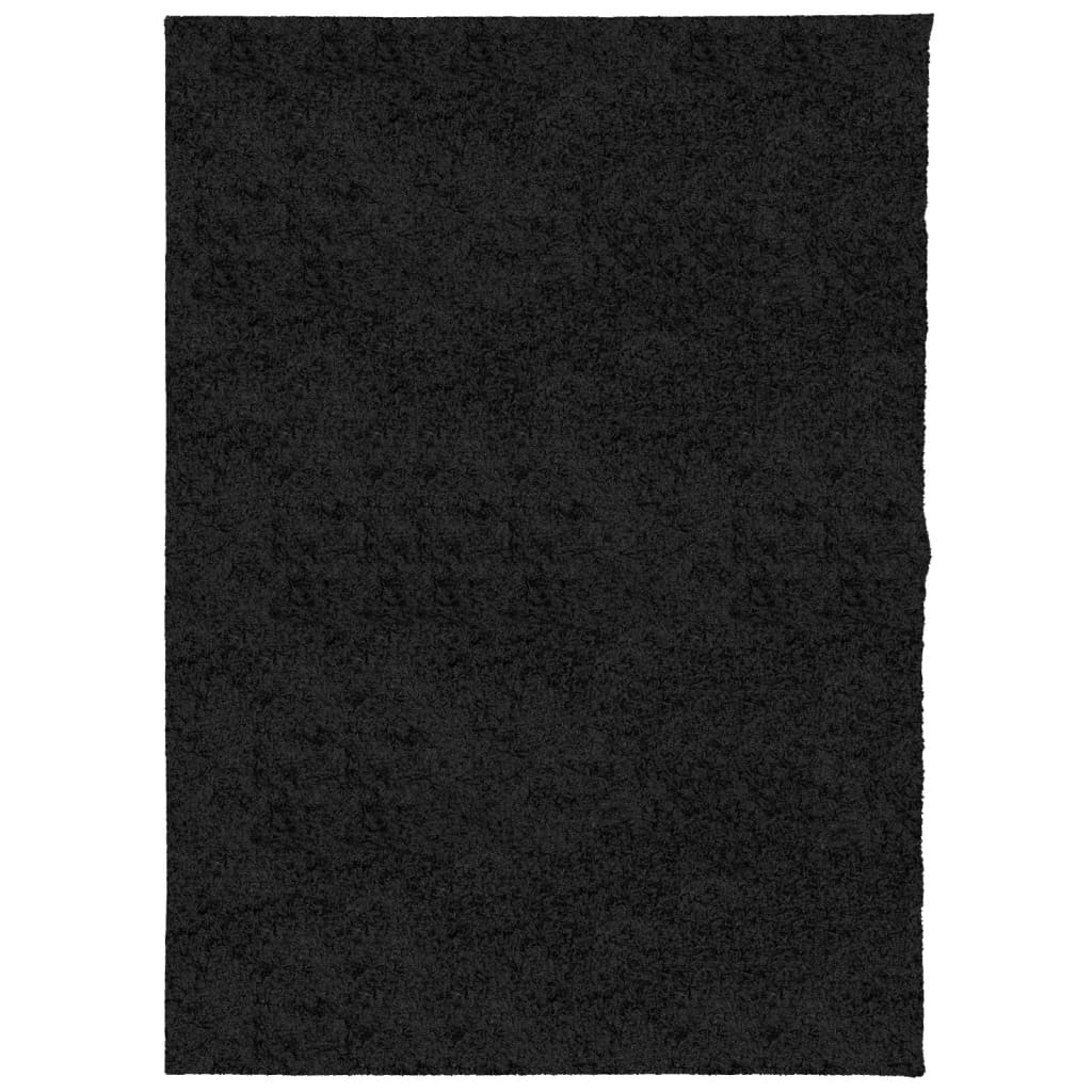 Shaggy-Teppich PAMPLONA Hochflor Modern Schwarz 240x340 cm
