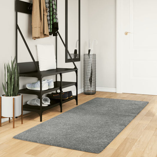 Tapis Shaggy Poils Longs Moderne Vert 80x200 cm