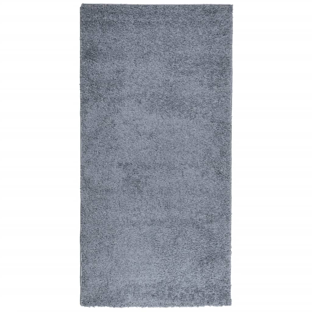 Shaggy-Teppich PAMPLONA Hochflor Modern Blau 100x200 cm