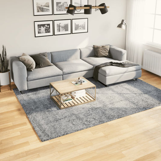 Tapis Shaggy Poils Longs Moderne Bleu 200x280 cm