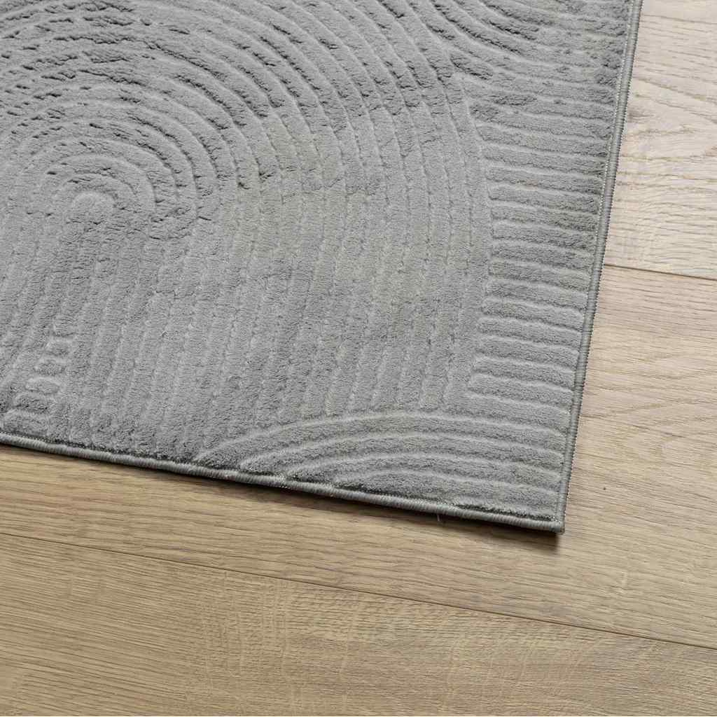Teppich IZA Kurzflor Skandinavischer Look Grau 80x150 cm