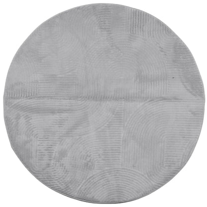 Teppich IZA Kurzflor Skandinavischer Look Grau Ø 80 cm