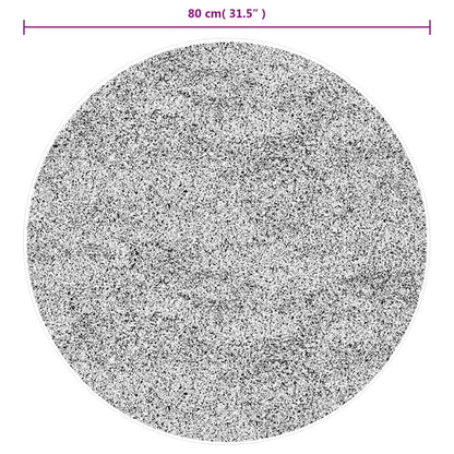 Teppich IZA Kurzflor Skandinavischer Look Grau Ø 80 cm