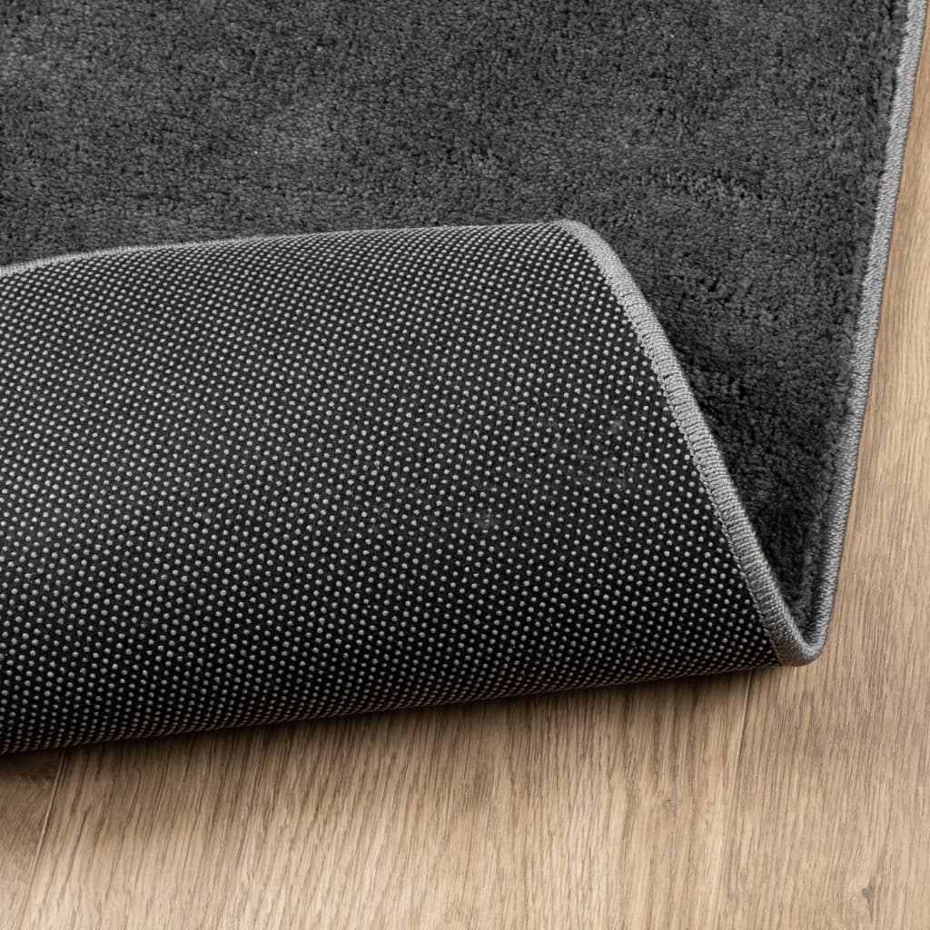 Carpet OVIEDO short pile anthracite 60x110 cm