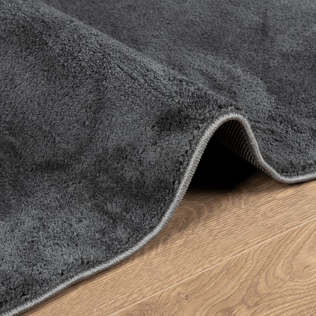 Carpet OVIEDO short pile anthracite 60x110 cm