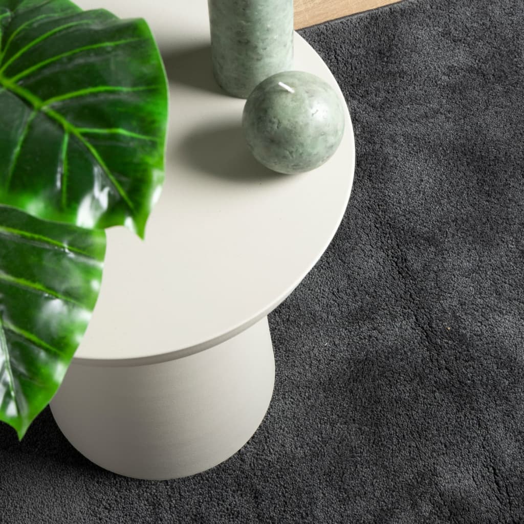 Teppich OVIEDO Kurzflor Anthrazit 240x240 cm