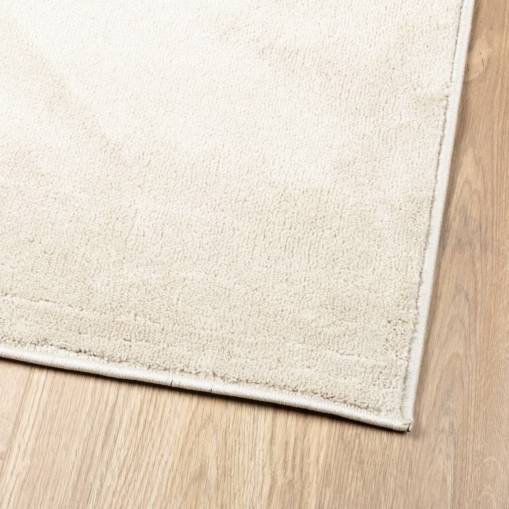 Teppich OVIEDO Kurzflor Beige 200x200 cm