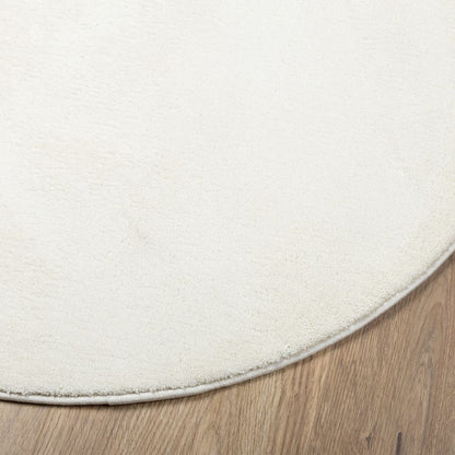 Teppich OVIEDO Kurzflor Creme Ø 160 cm