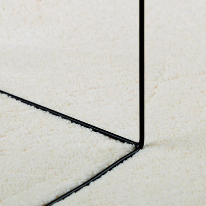 Teppich OVIEDO Kurzflor Creme Ø 160 cm