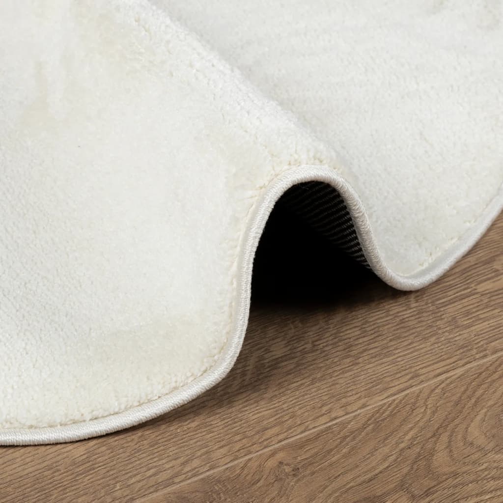 Teppich OVIEDO Kurzflor Creme Ø 200 cm