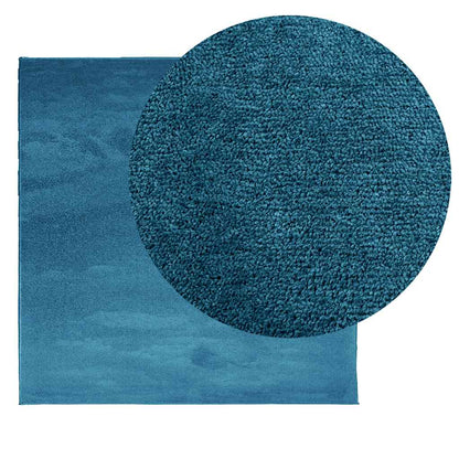 Teppich OVIEDO Kurzflor Türkis 240x240 cm