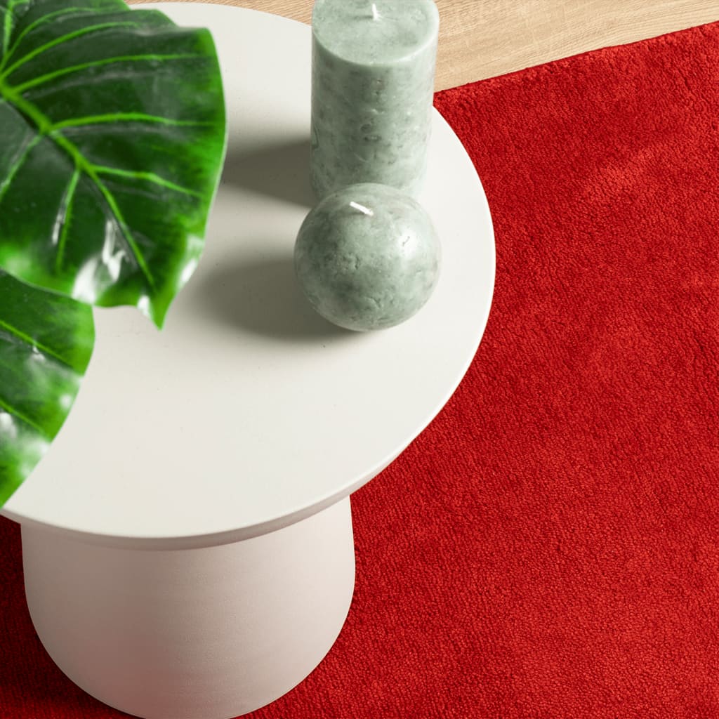 Tapis OVIEDO poils ras rouge 160x230 cm