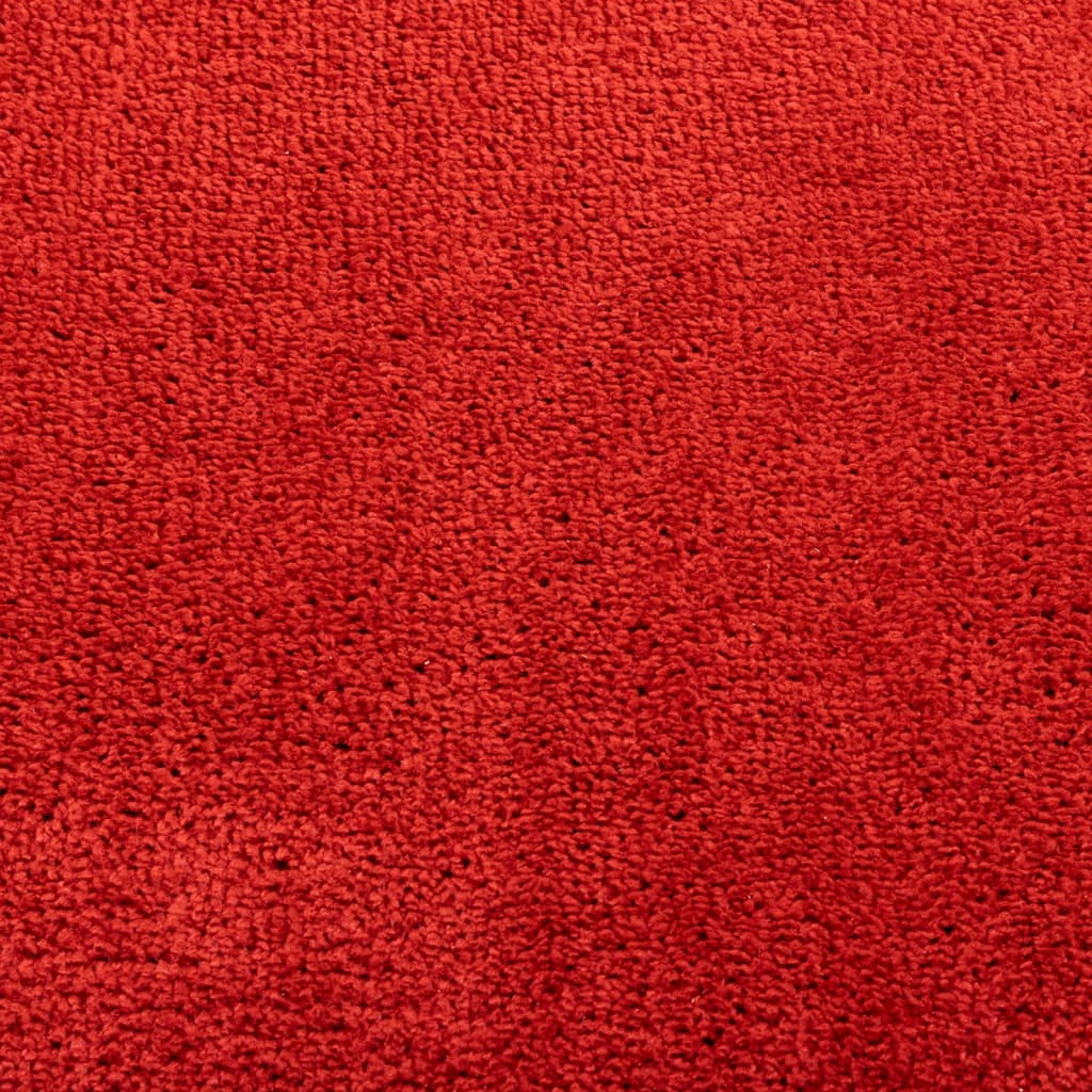 Tapis OVIEDO poils ras rouge 160x230 cm