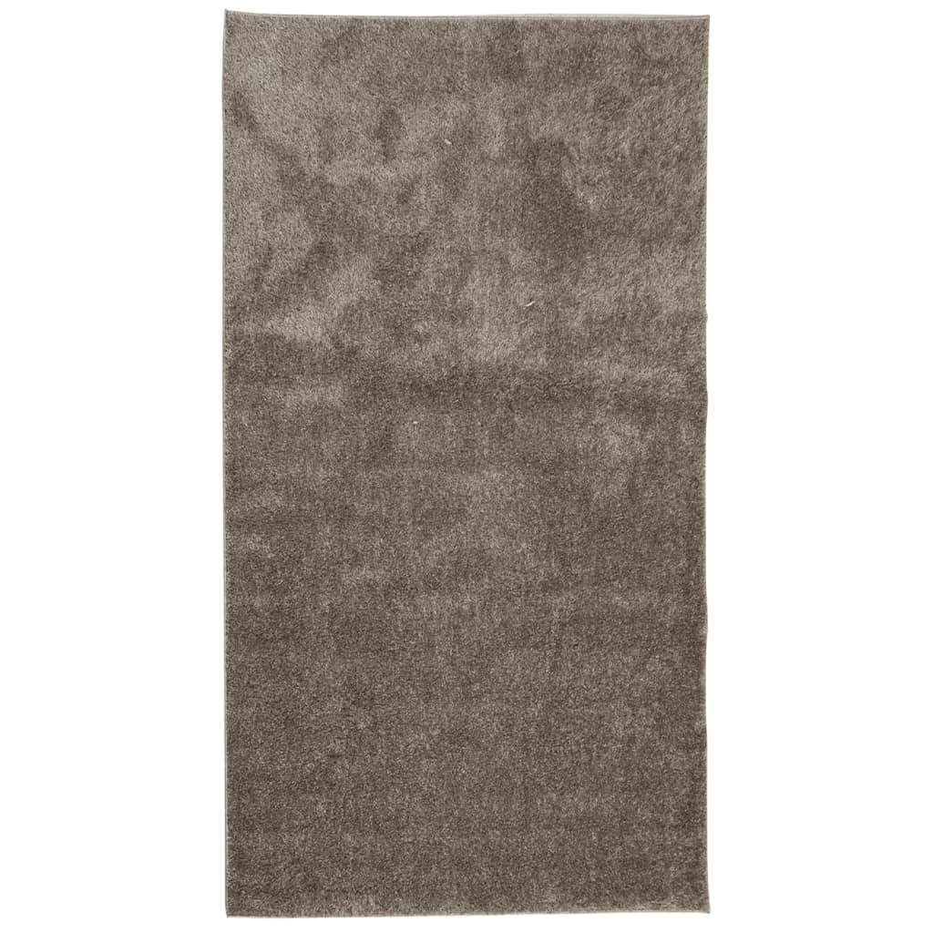 Carpet ISTAN Deep Pile Glossy Grey 80x150 cm