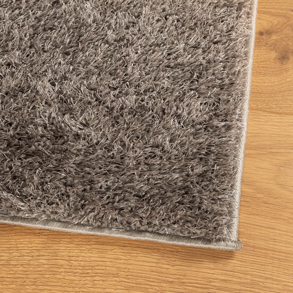 Carpet ISTAN Deep Pile Glossy Grey 160x230 cm