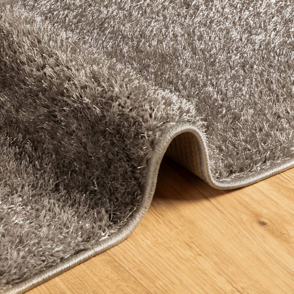 Carpet ISTAN Deep Pile Glossy Grey 160x230 cm