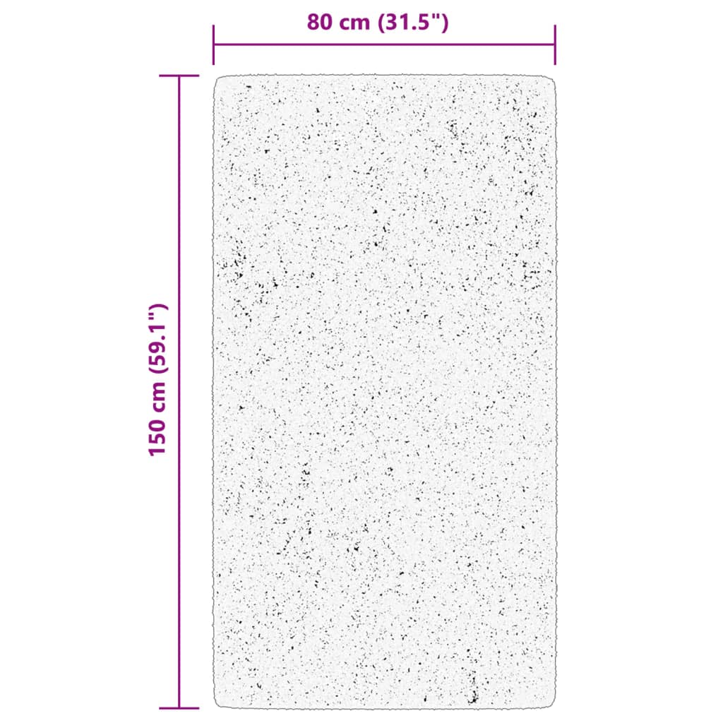 Teppich ARBIZU Indoor und Outdoor Vintage-Design 80x150cm