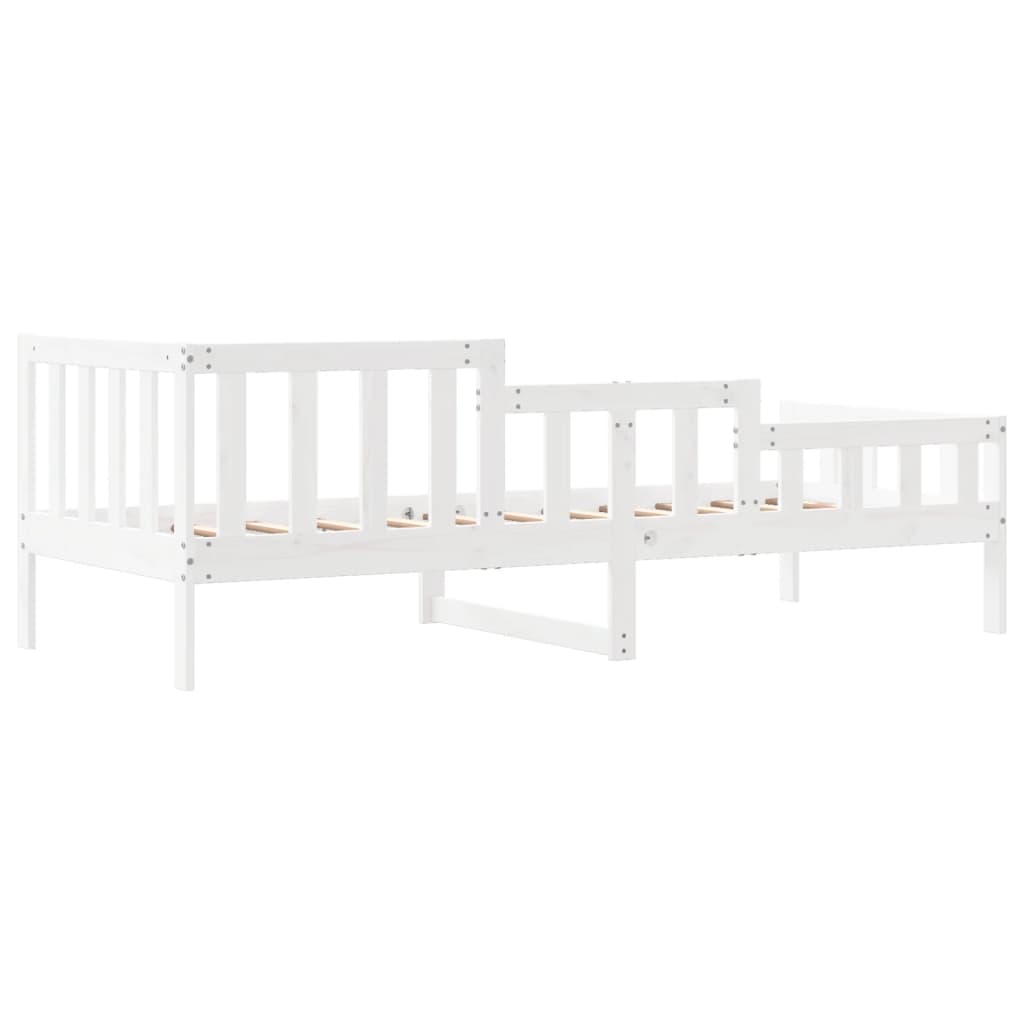 Lit de repos sans matelas blanc 80x200 cm en pin massif