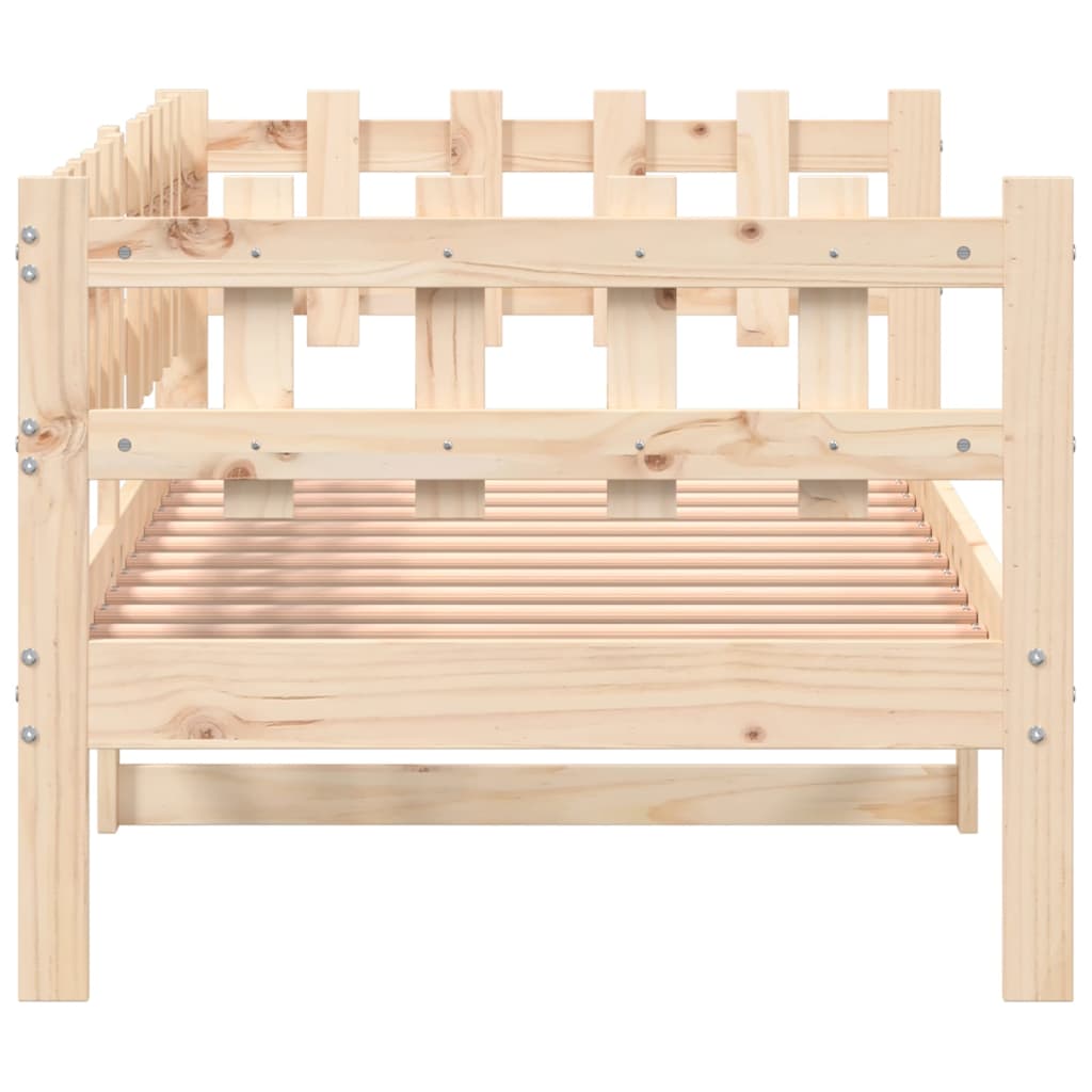 Lit de repos sans matelas 80x200 cm en pin massif