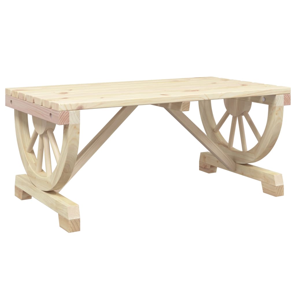 Table basse de jardin 90x50x40 cm en bois de sapin massif